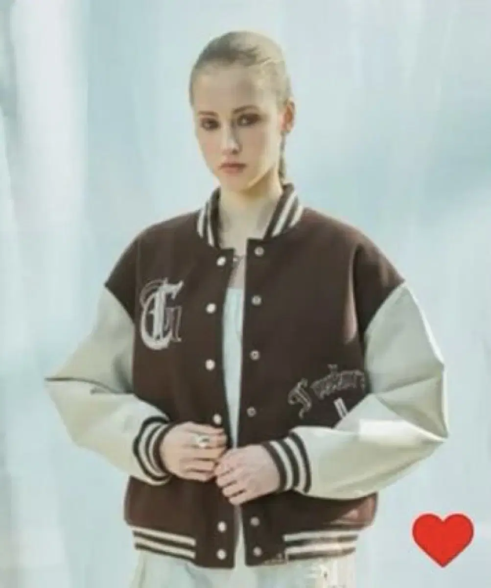 라티젠 바시티 자켓 L9 LOGO VARSITY JACKET(BROWN)